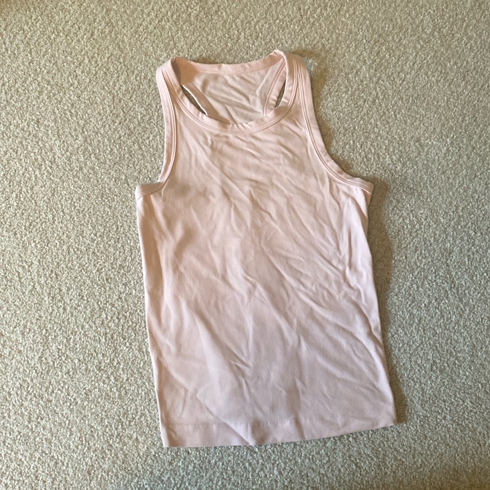 Strawberry milkshake high neck hip length align tank